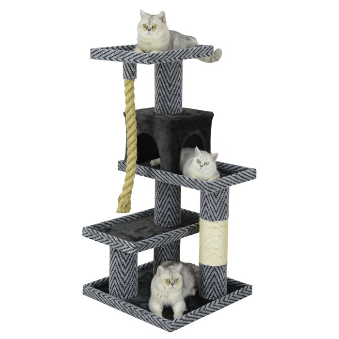 Go Pet Club 50" Sequoia Cat Tree & Reviews Wayfair